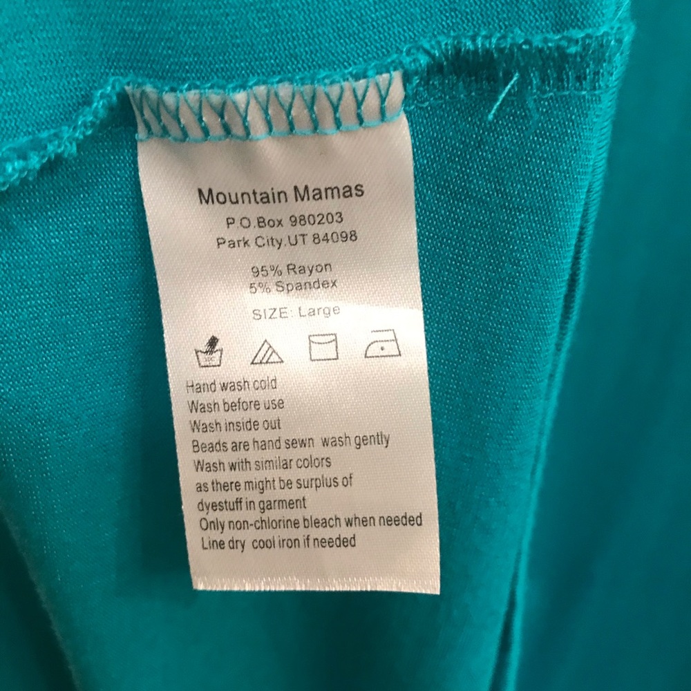 6/$20 Mountain Mamas Teal Dress in Excellent preloved condition, Soft & Cool - Picture 7 of 13